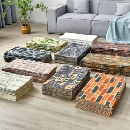 Queenbox 27.6x393.7 in Faux Brick Peel and Stick Foam Soft Waterproof Wall Panel - Image 7
