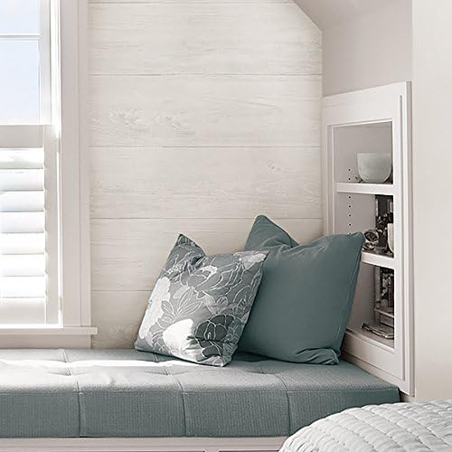 NuWallpaper Reclaimed Shiplap Peel and Stick Wallpaper, Self Adhesive Wall - Image 5