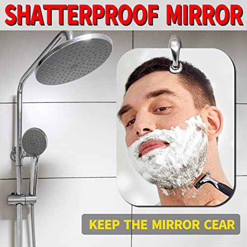 Shaving Mirror, Unbreakable Shower Mirrors, Bathroom Handheld Mirror - Image 2