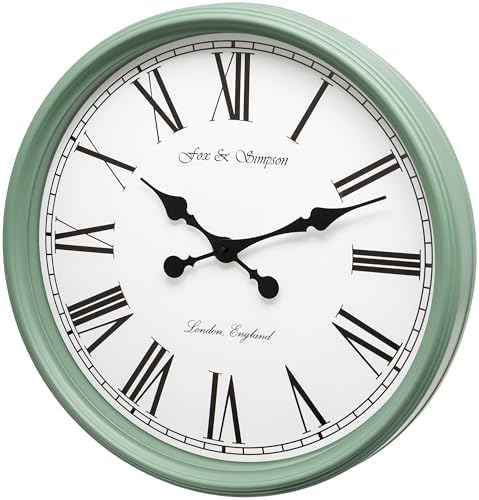 Extra Large 50cm in Green Wall Clock by Fox+and+Simpson