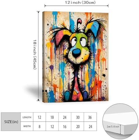 Colorful Cat Face Poster Pop Art Animal Print Canvas Wall Art - Image 3