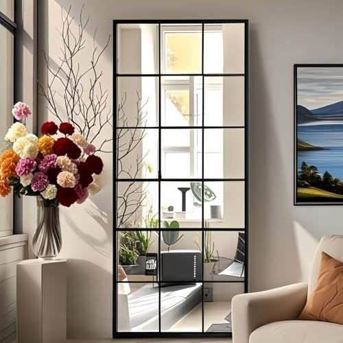 Dewfig Windowpane Full Length Mirror - Image 4