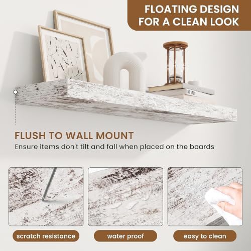 Floating Shelves for Wall, Wall Mounted Wood Shelves - Image 4