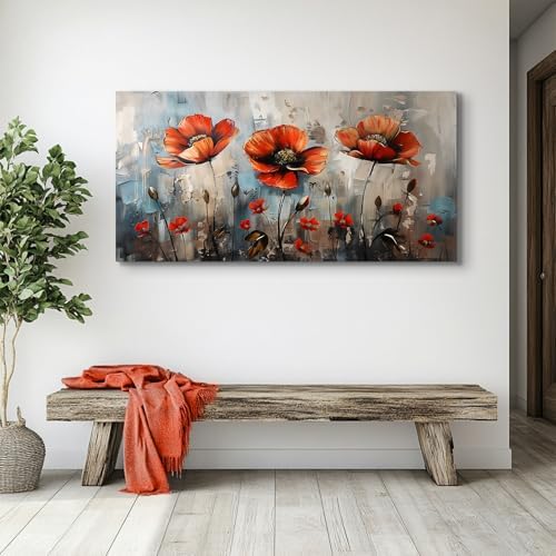 SERIMINO Large Modern Floral Wall Decor - Image 6