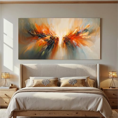 Modern Abstract Wings Canvas Wall Art Decor - Image 3