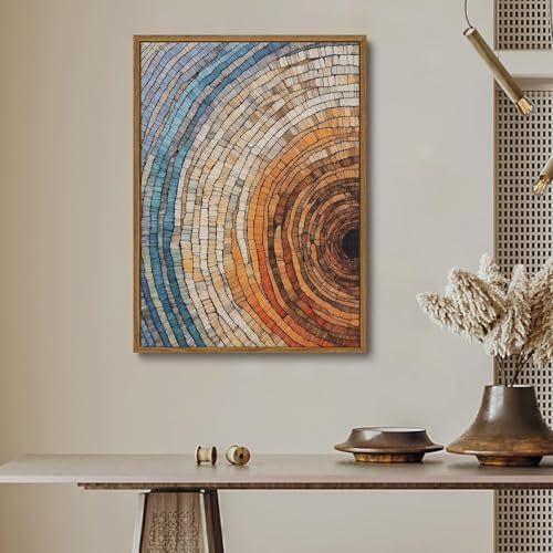 Tree Ring Wall Art Framed, Modern Nature Decor - Image 6