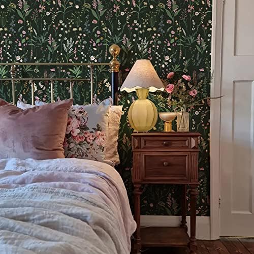 JiffDiff 17.3'' x 236.2'' Floral Peel and Stick Wallpaper Vinyl Wallpaper - Image 4