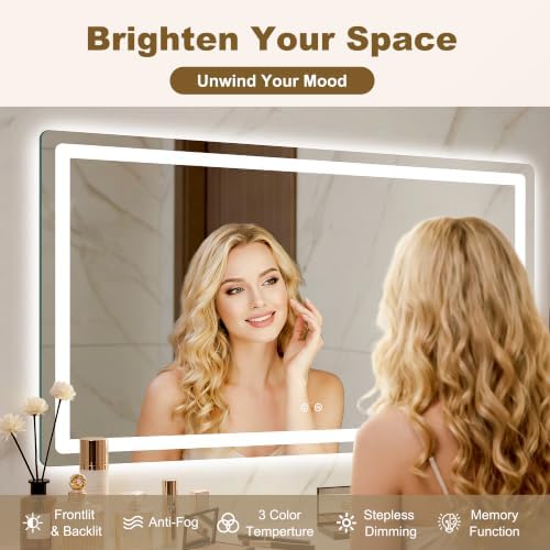 LED Bathroom Mirror with Lights - Image 2