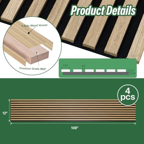 NeatiEase 4 Pack Acoustic Wall Panels - Image 2