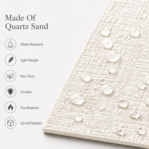 VooBang 8-Pack 3D Wall Panels, Quartz Sand Mixed Material, Bendable & Cut-Free - Image 4