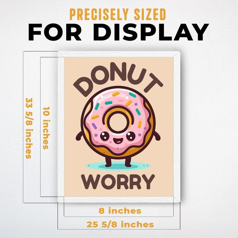 InkFlow Posters Donut Worry Canvas Poster - Image 3