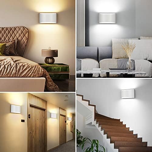 TRLIFE Dimmable Wall Sconces, 3000K/4000K/6000K Selectable Modern LED Wall - Image 6