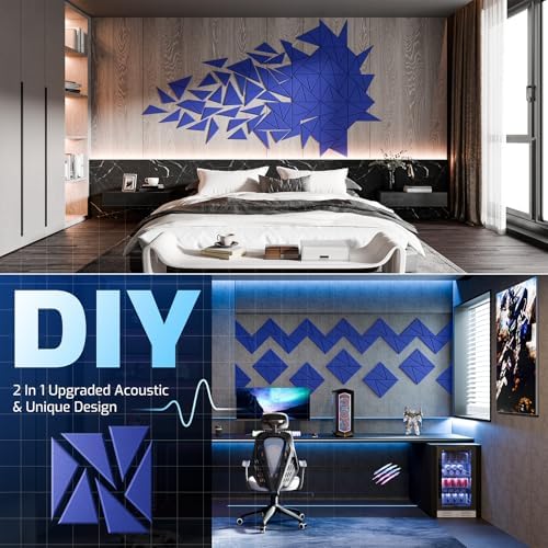 22 Pack Self-Adhesive Acoustic Panels, Sound Proof Foam Panels - Image 3