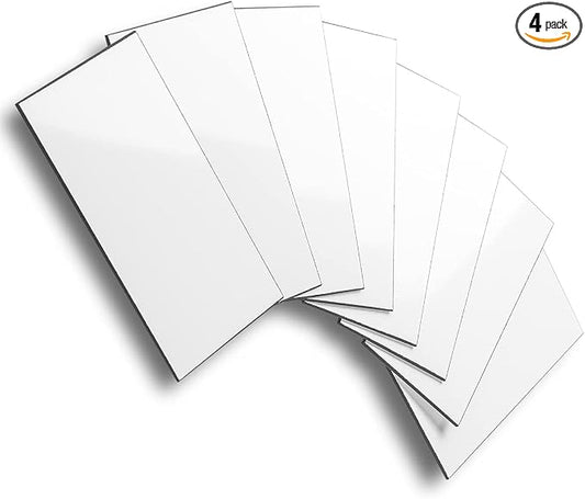 AULIGET 3" x 6" Thick PVC Peel and Stick Backsplash, Subway Tile Peel and Stick by AULIGET