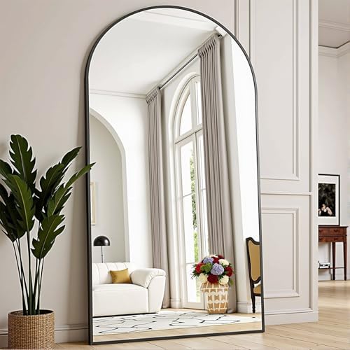 76''x34'' Arched Floor Mirror, Full Body Mirror by TinyTimes