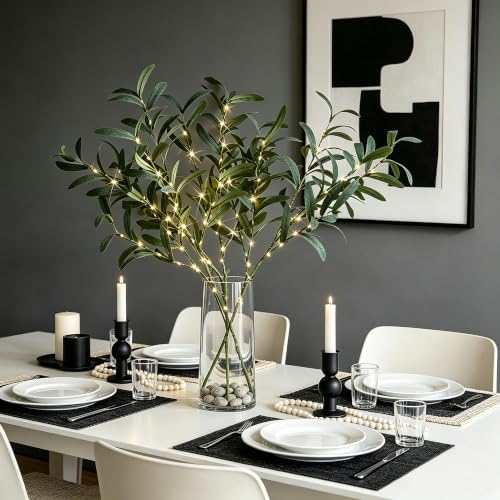 LITBLOOM Lighted Olive Branches 24IN 72 LED - Image 4