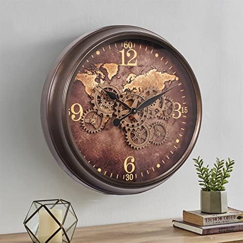 CLXEAST 24 Inch Moving Gear Wall Clock - Image 3