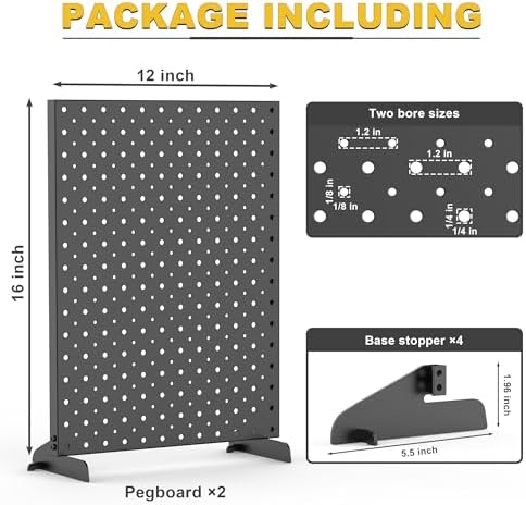 Ultrawall Pegboard Display Stand, Metal Tabletop Pegboard Display - Image 2