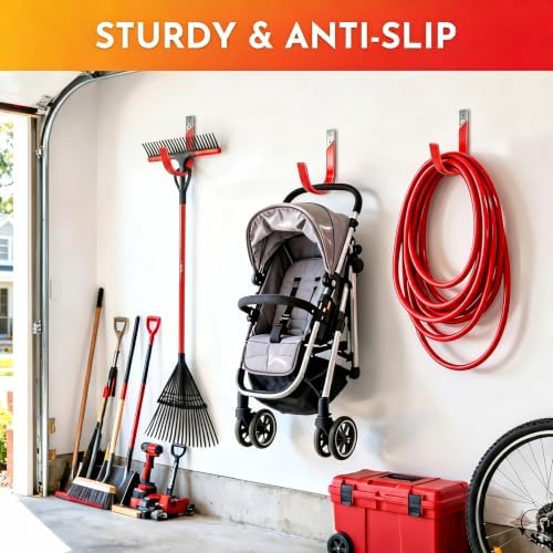 1 Pack Heavy Duty Wall Mount Garage Hooks - Image 5