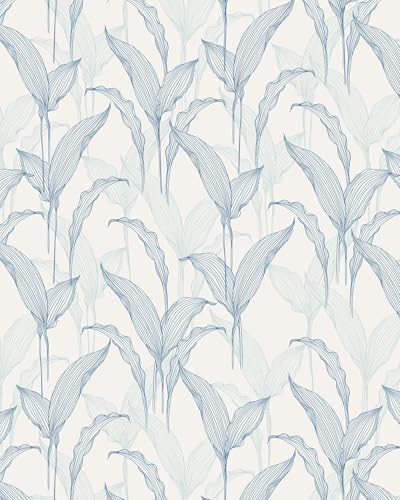 Heroad Boho Wallpaper Peel and Stick Blue Wallpaper Modern Removable Contact by HeroadBrand