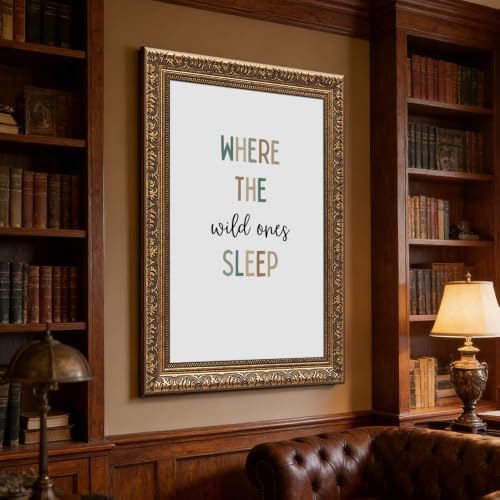 Framed Where the Wild Ones Sleep Poster Canvas Print Art Boho Wall Decor - Image 4