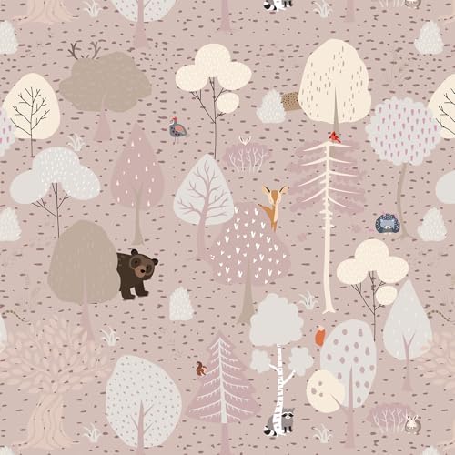 Vinjiasin Woodland Animals Peel and Stick Wallpaper by Vinjiasin