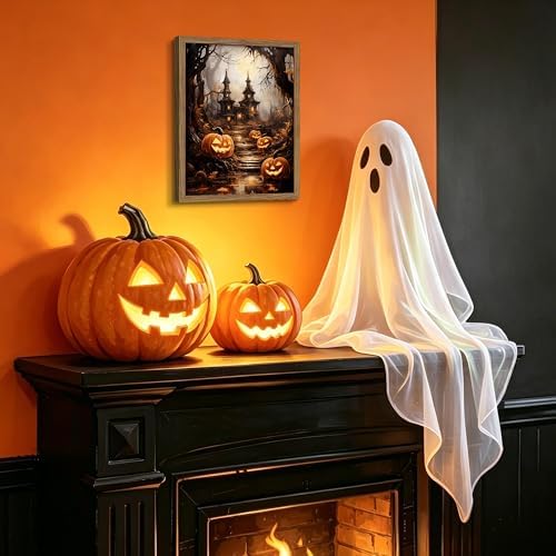 Framed Vintage Halloween Wall Art - Image 6
