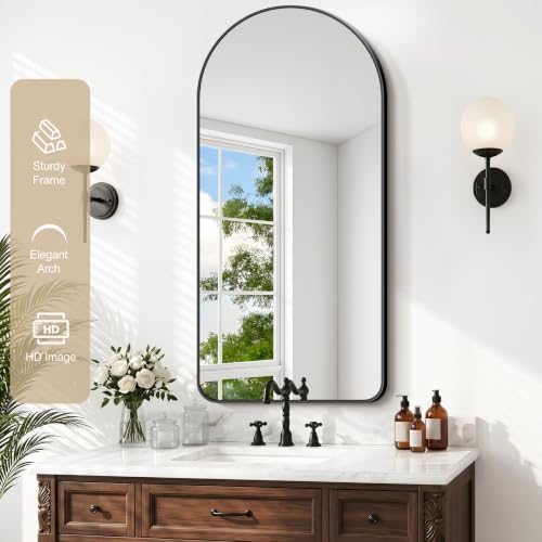 GLASHOM Arched Bathroom Vanity Mirror - Image 2