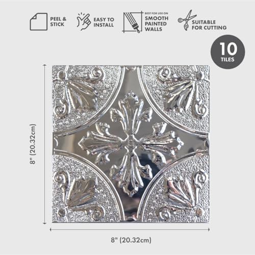 Peel and Stick Metal Backsplash Tiles - Image 2