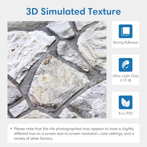 COMSTICKC 3D Faux Stone Wall Panels Peel and Stick - Image 3