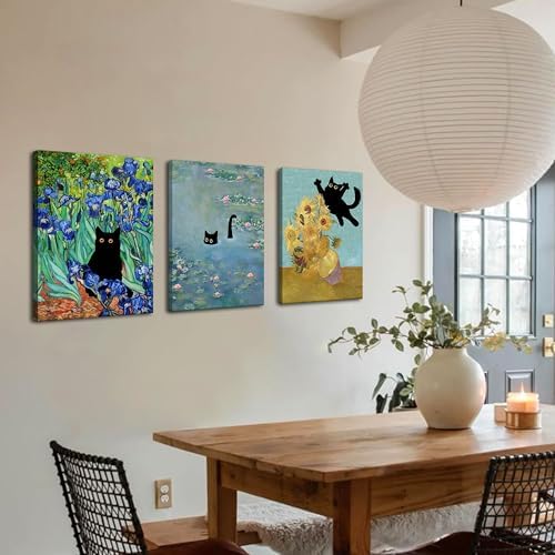 Monet Wall Art Set of 3 - Image 4
