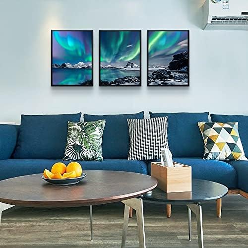MHARTK66 Abstract Wall Art, 12x16in Set of 3 Piece Framed Draw, Modern Home - Image 3