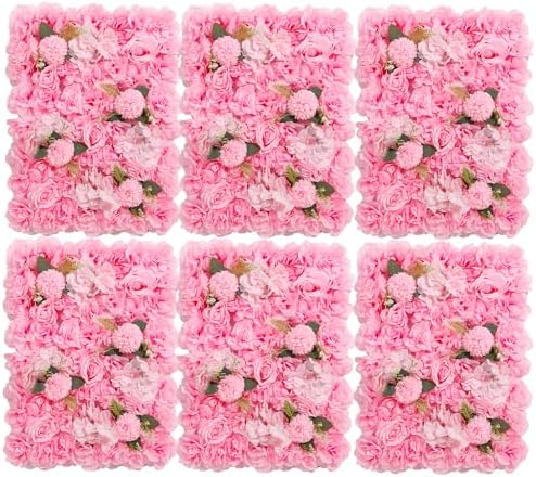 Flower Wall Backdrop 6 Panels16×24 Inch by BloomTrend
