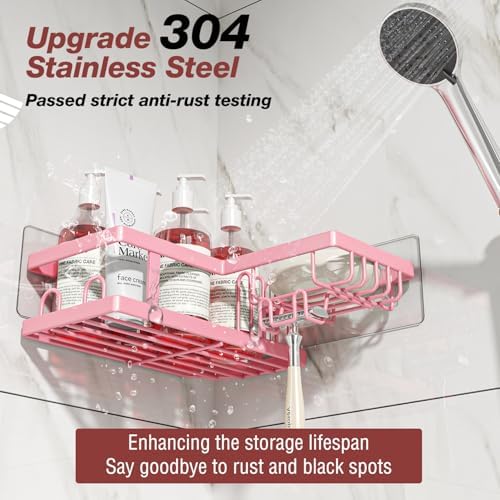Youvip 4-Pack Adhesive Corner Shower Caddy - Image 2