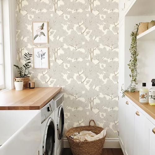 JiffDiff Tree Wallpaper Peel and Stick Jungle Wall Paper Forest Mural Stick on - Image 6