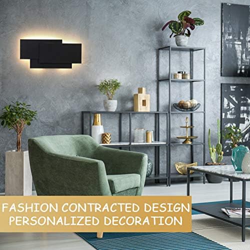 Ralbay 15.75”/36W LED Modern Wall Sconce Indoor Matte Black Wall Mount Light - Image 3