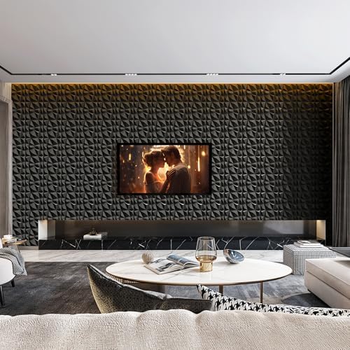 INMOZATA 3D Wall Panels, Diamond Textured PVC Accent Wall Panels - Image 5