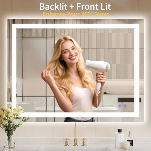 30"x40" LED Bathroom Mirror - Image 2