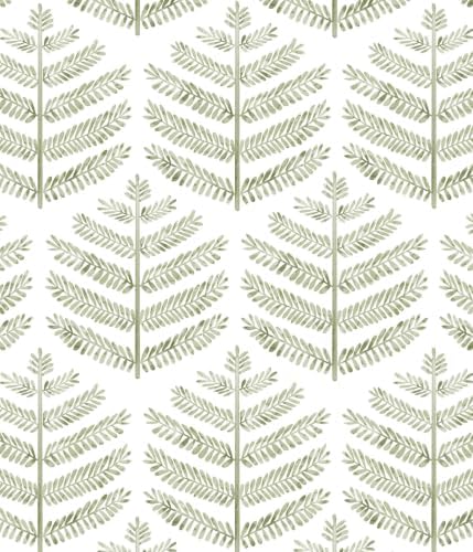Orainege Peel and Stick Wallpaper Green Leaf Wallpaper Boho by Orainege