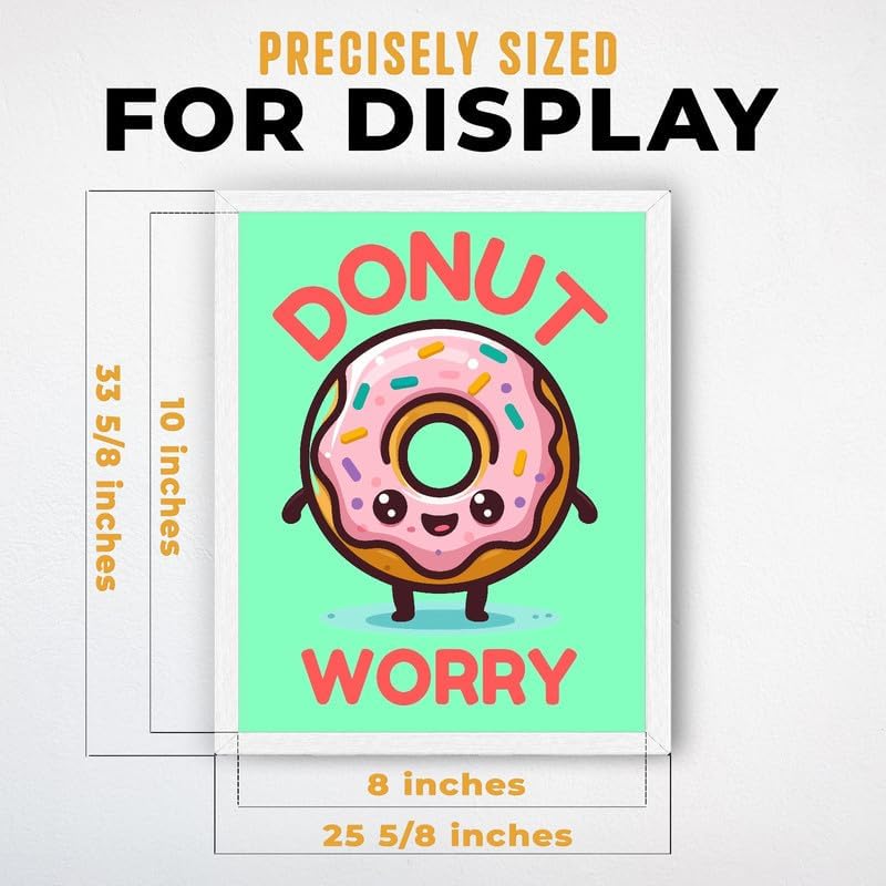 InkFlow Posters Donut Worry Canvas Poster - Image 3
