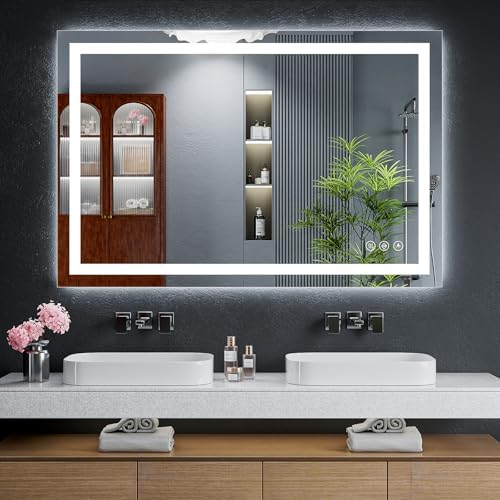 48"x32" LED Bathroom Mirror by MYSUNORIA