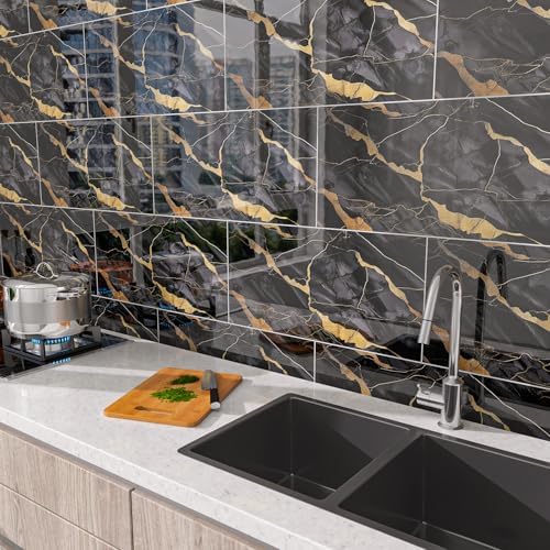 Marble Peel and Stick Backsplash 23.6 x11.8 in - Image 4