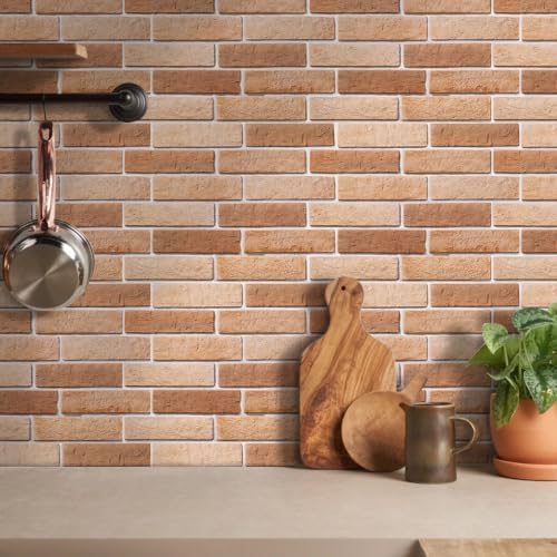 COMSTICKC 3D Faux Brick Wall Panels Peel and Stick - Image 2