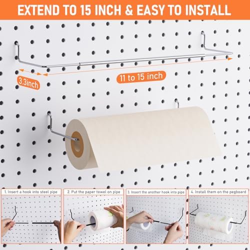 INCLY 30PCS Peg Board Organizer Accessories Kit - Image 3