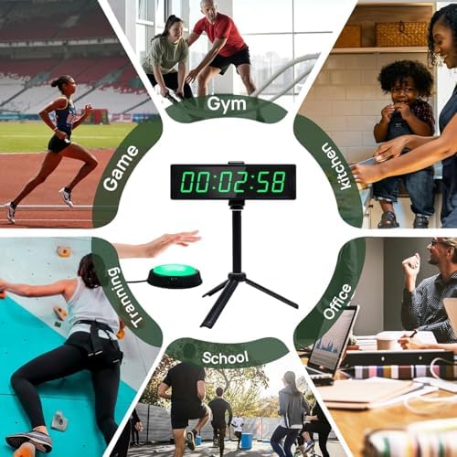 YZ Gym Timer Clock for Home Gym, Fitness Timer - Image 6