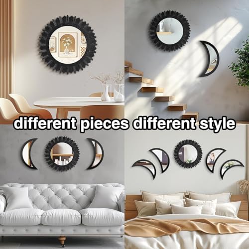 WAKOSAN Moon Phase Wall Mirror Set - Image 6