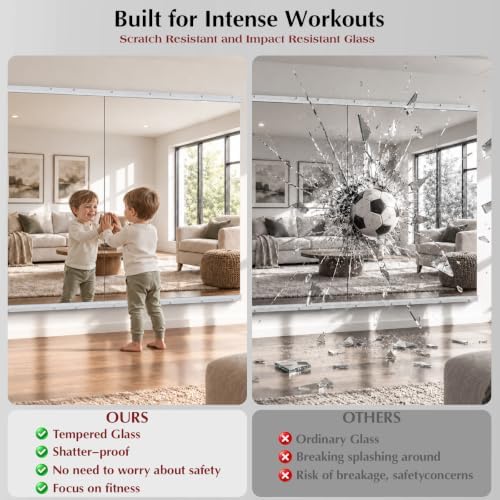 BEAUTYPEAK Home Gym Mirror - Image 4