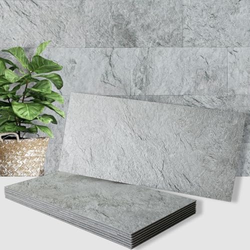 AULIGET 2-Piece Light Slate Peel and Stick Backsplash Wall Tiles, Laundry Room by AULIGET