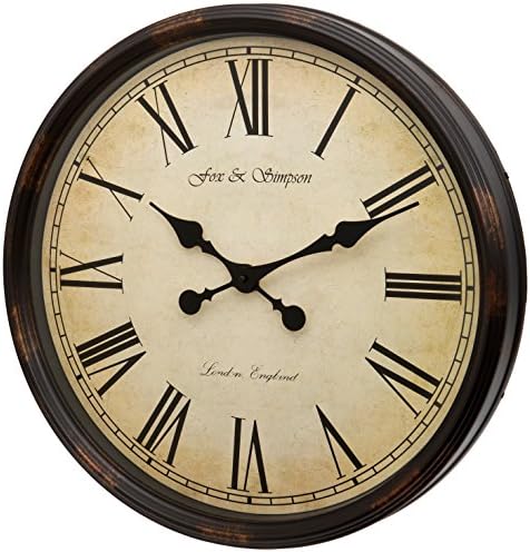 Extra Large 50cm Wall Clock in Black by Fox+and+Simpson