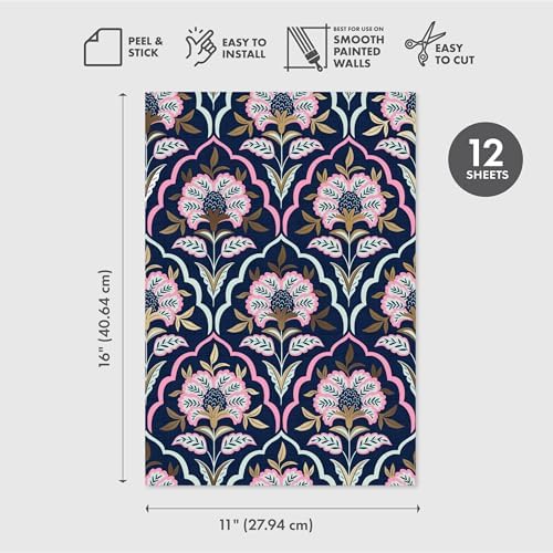 Main Street Peel and Stick Wallpaper Sheets, Modern Art Deco - Image 2